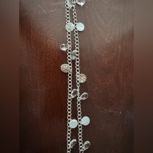 ❄️Long snowflake charm chain necklace